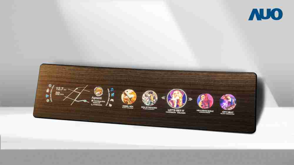 尊龙集团研发全球最高穿透度达80%的AmLED木纹显示器，，，可于使用时呈现高亮度、、、清晰可见的信息，，并在不使用时回归为单纯的饰板，，，，节能兼具美观